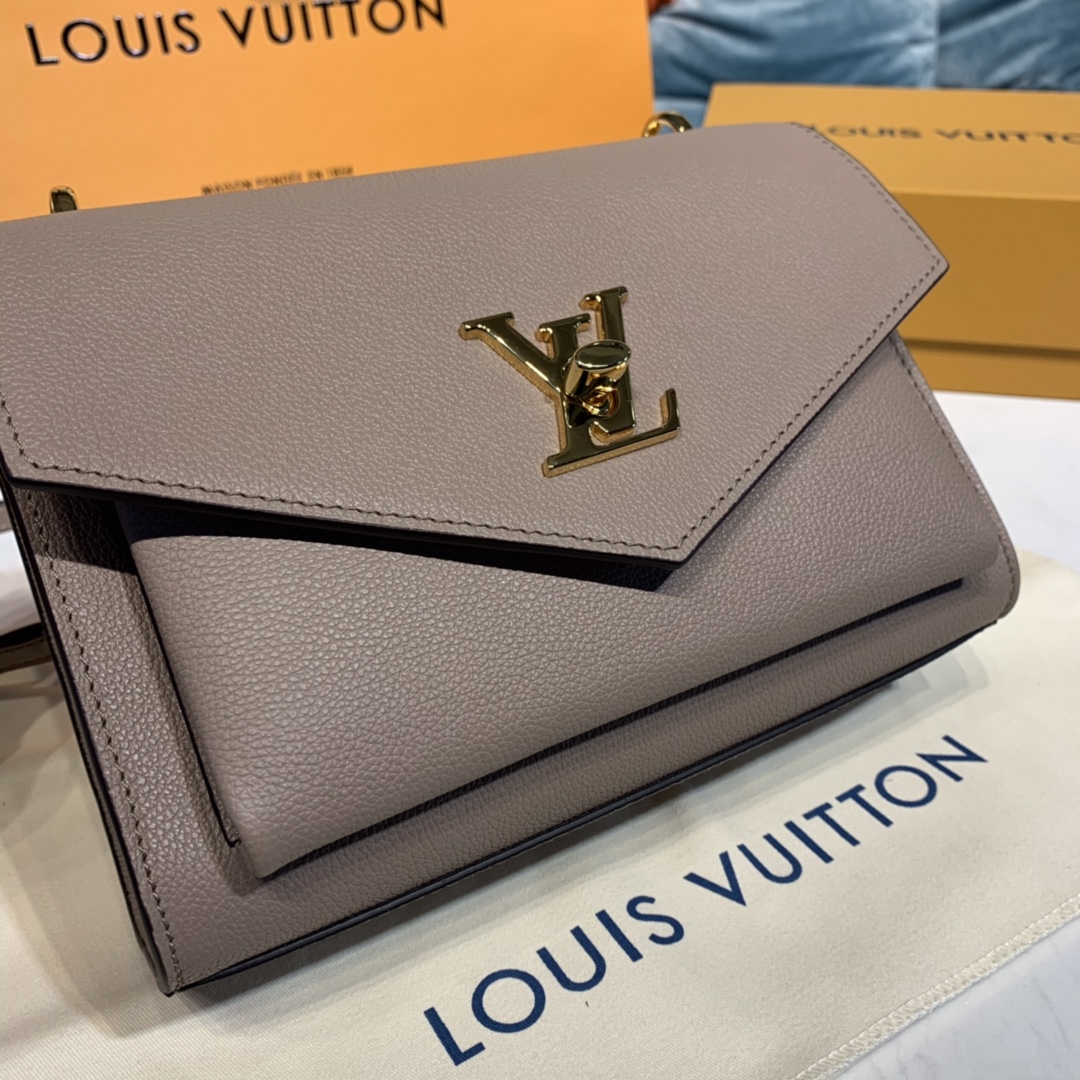 Louis Vuitton MYLOCKME CHAIN BAG Shoudler Bag M56137 Greige Gray/Beige